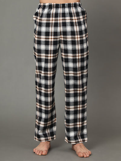Pyjama Set for Men-Black & White Checked