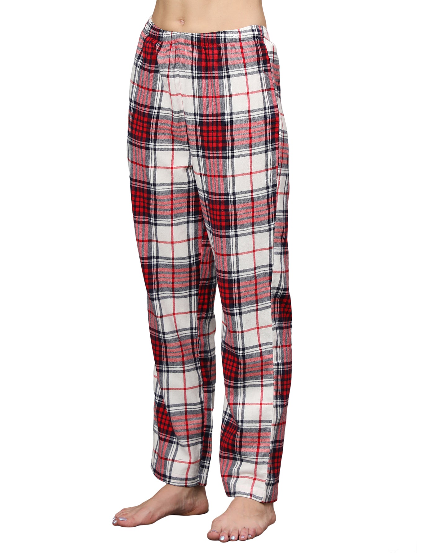 Pyjama Set for Women-Red & Navy Checked