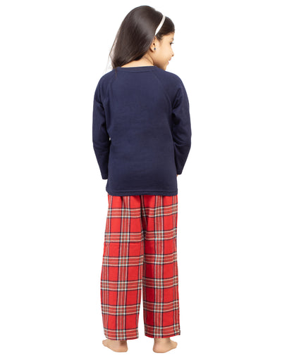 Pyjama Set for Girls-Teddy Print