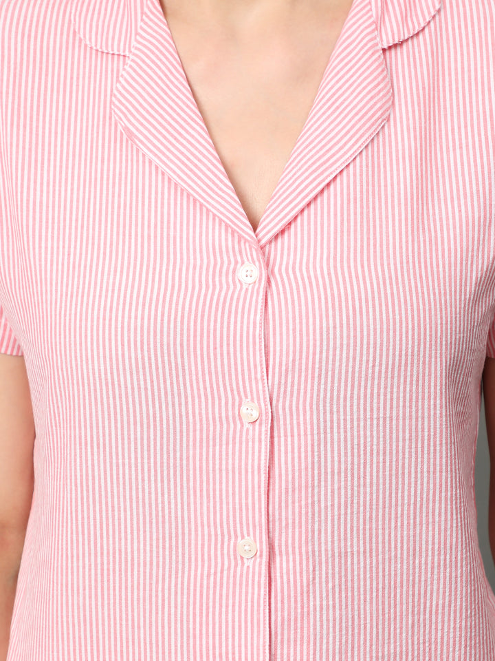 Nightwear Set - Red Stripes