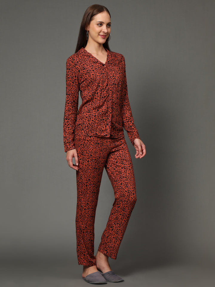 Nightwear Set - Cheetah Print