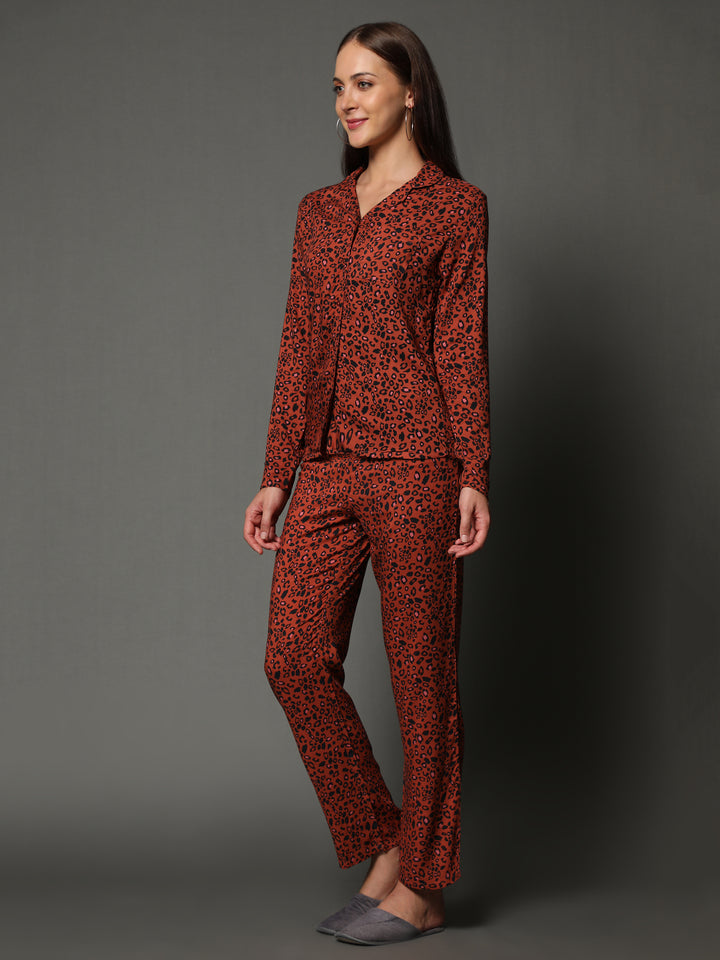 Nightwear Set - Cheetah Print