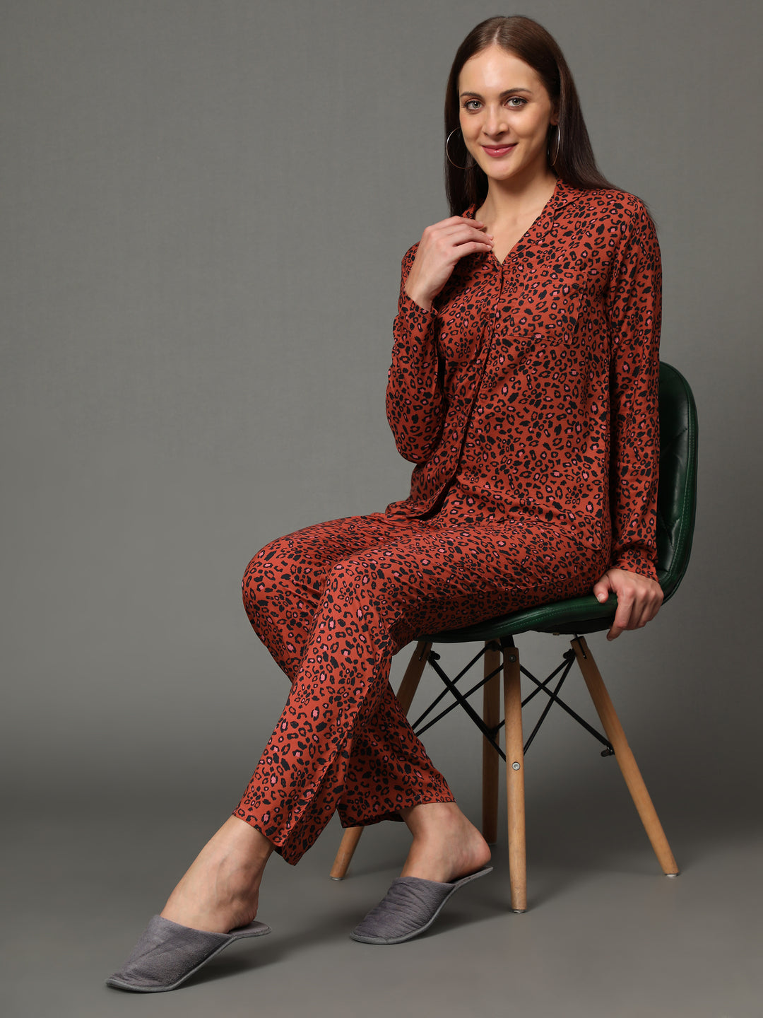 Nightwear Set - Cheetah Print