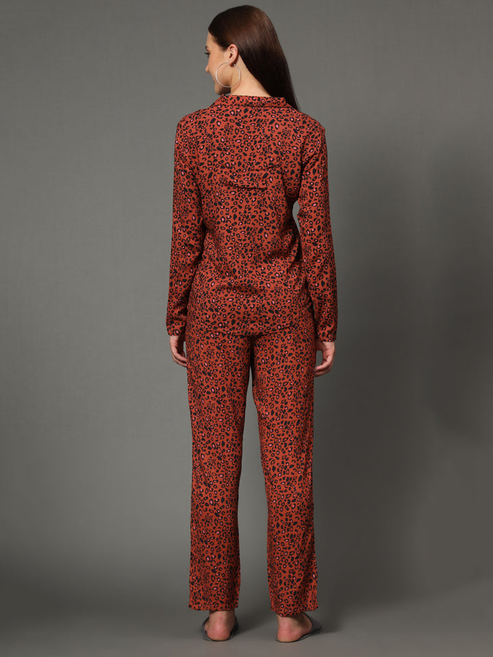 Nightwear Set - Cheetah Print