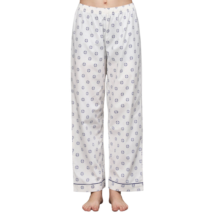 Nightwear Set - White Diamond Print