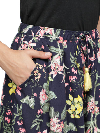 Culottes Shorts for Women-Butterfly Garden