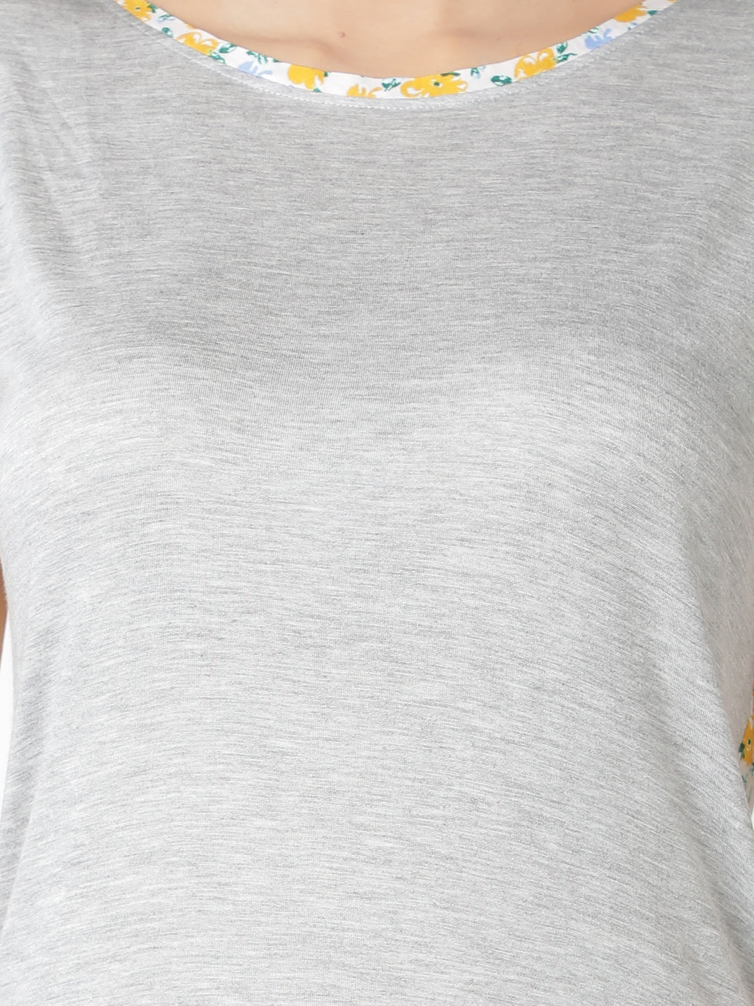 Nightwear Set - Yellow Floral Print