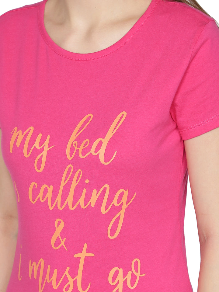 Nightwear Set - My Bed Is Calling Print