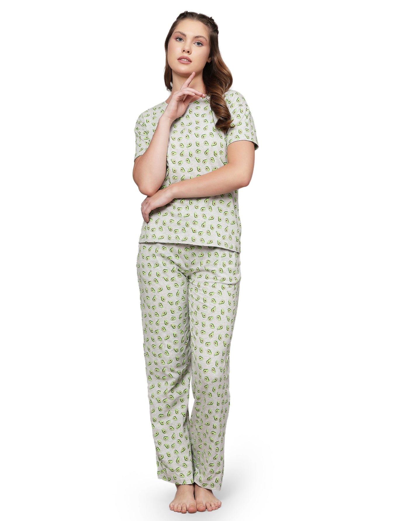 Pyjama Set for Women-Avocado Print