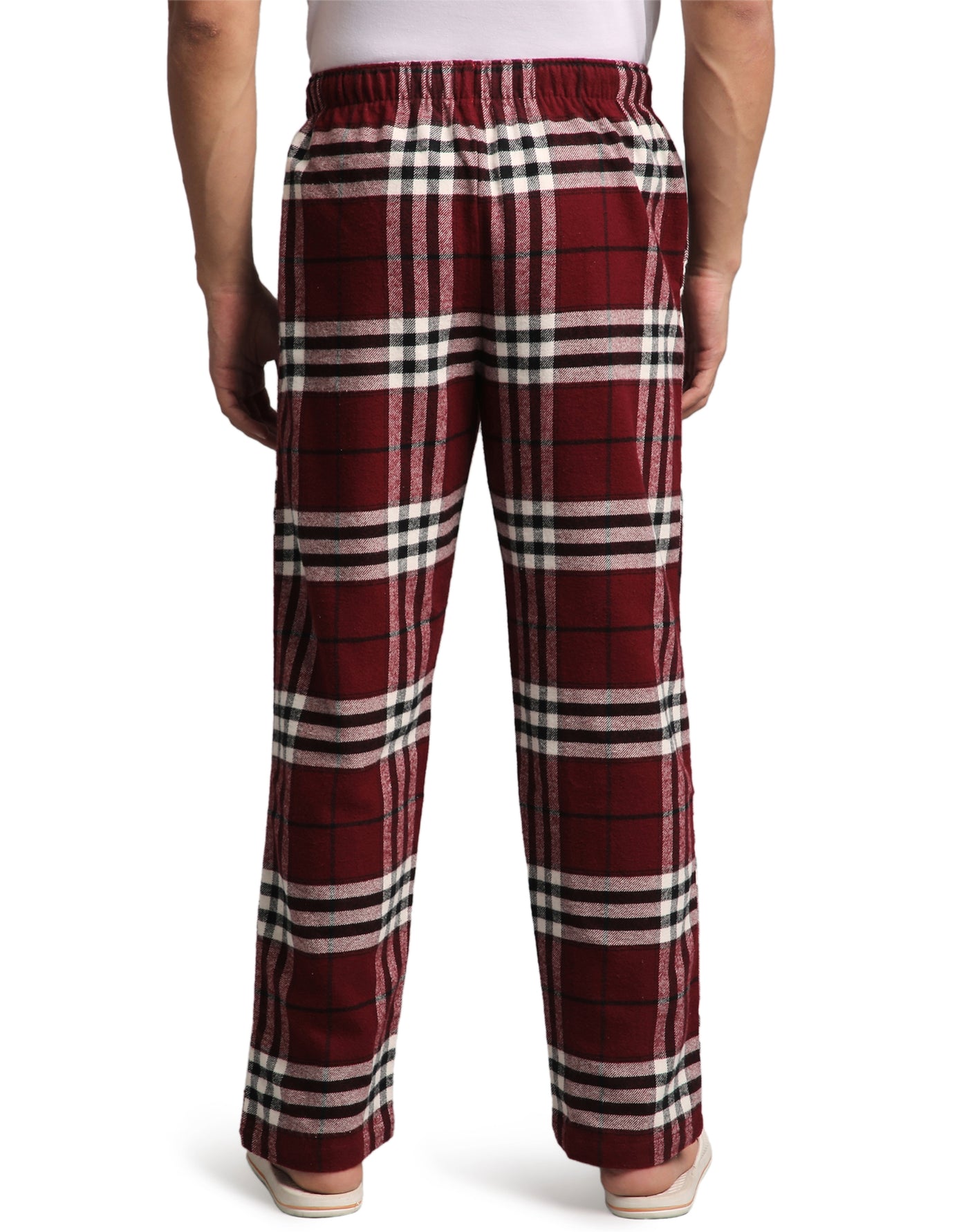 Lounge Pant for Men-Maroon Checks