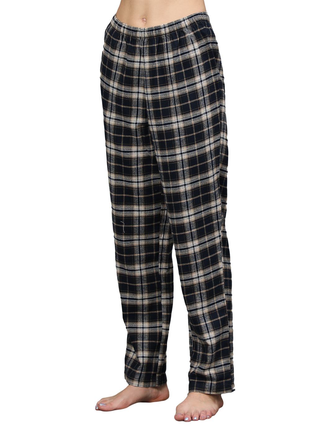 Nightwear Set - Beige & Navy Checks