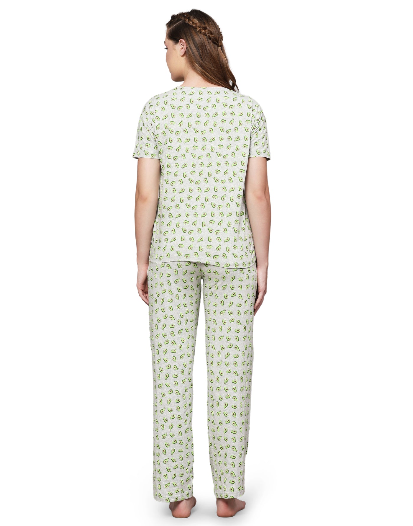 Pyjama Set for Women-Avocado Print