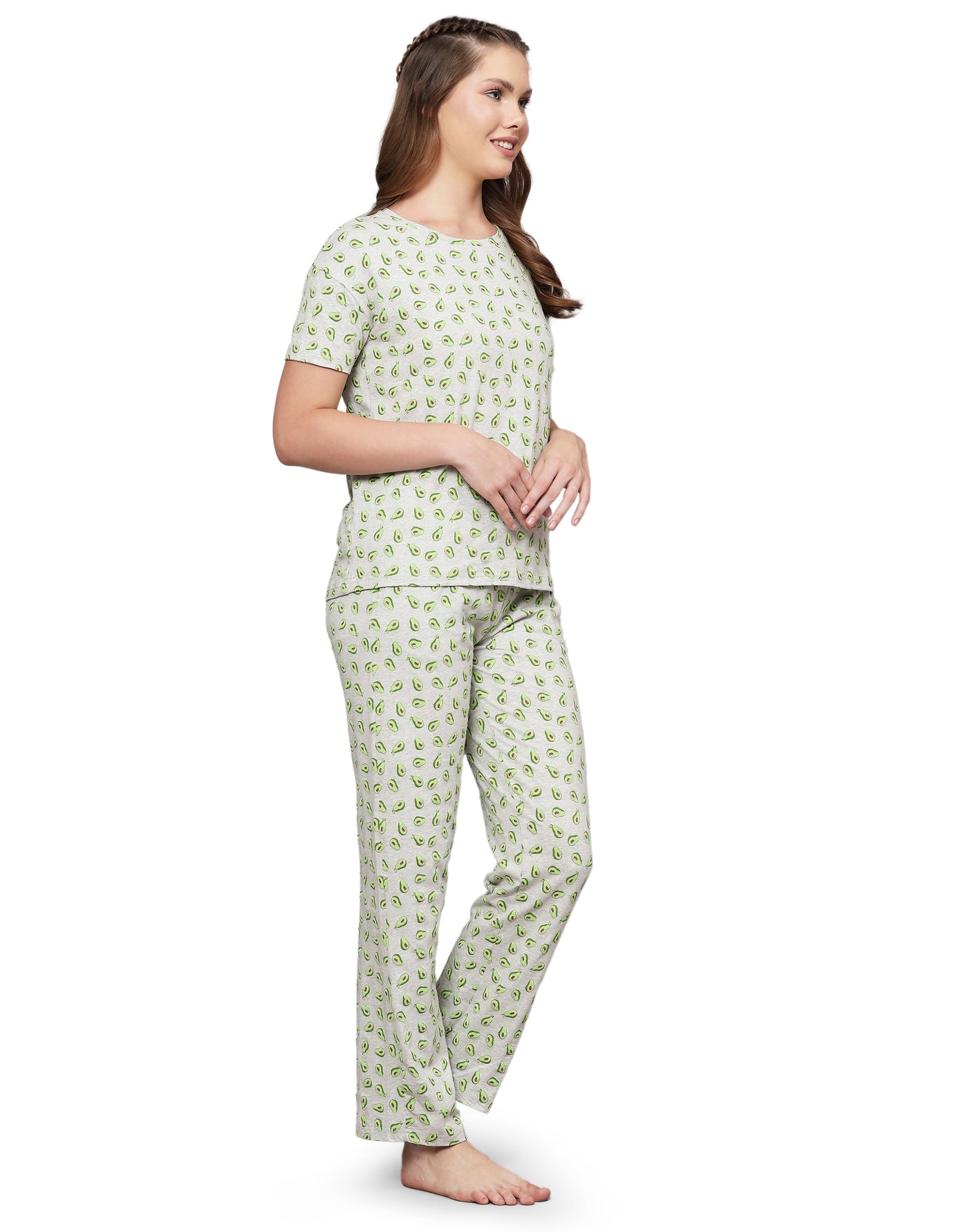 Pyjama Set for Women-Avocado Print