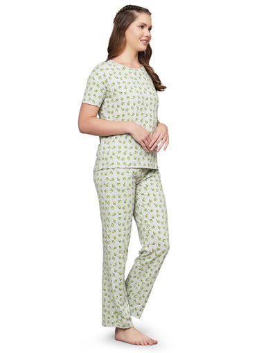 Pyjama Set for Women-Avocado Print