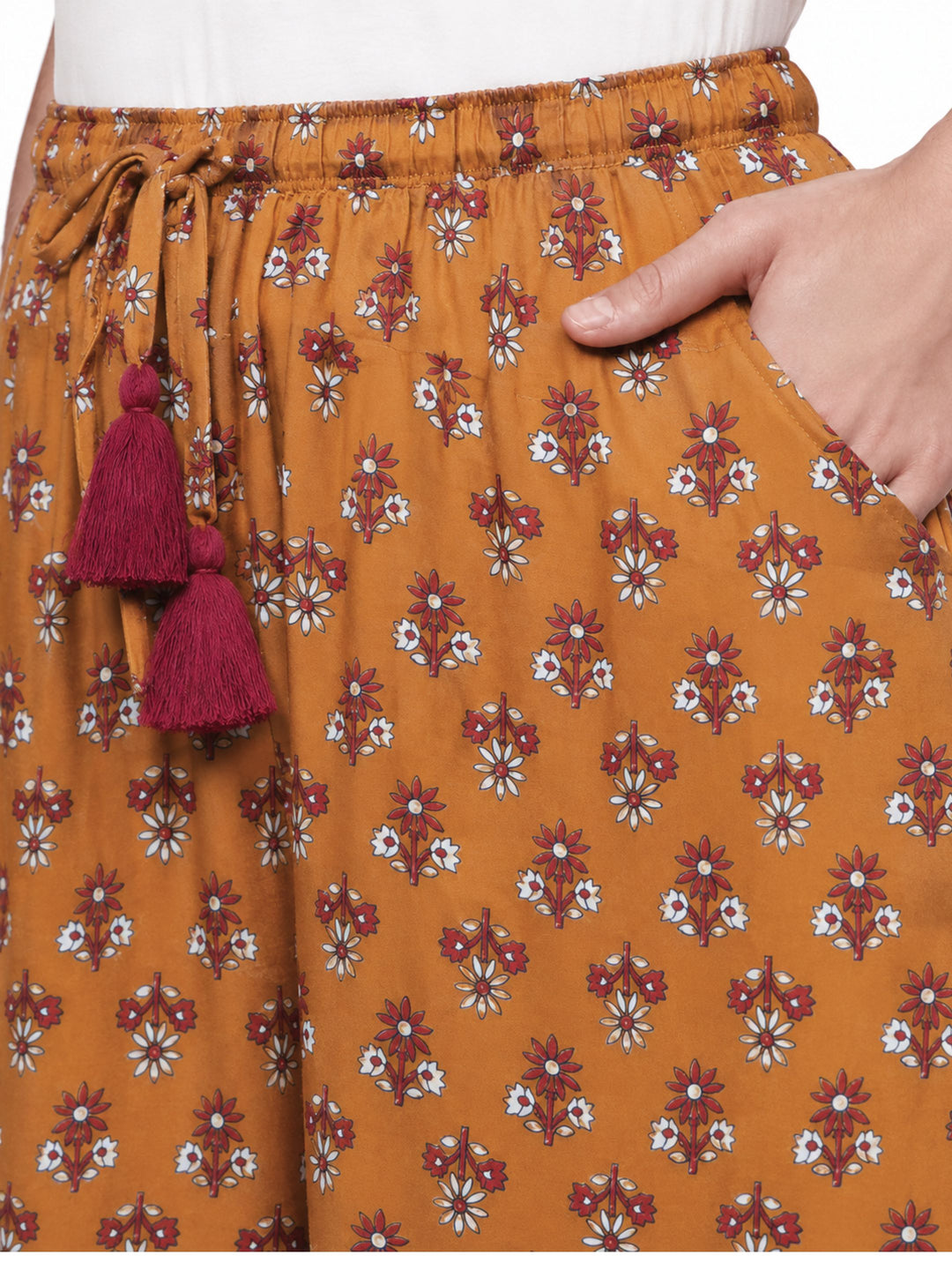 Viscose Culotte Shorts - Musted Yellow(S-XXL)