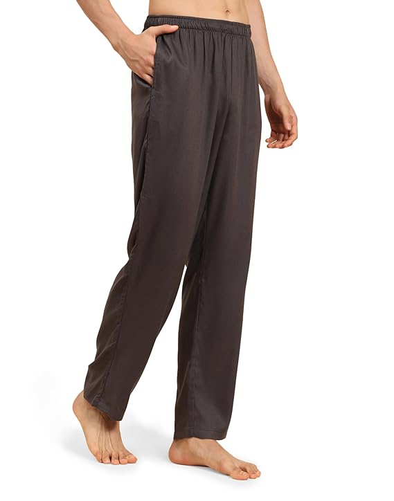 Cotton Nighwear for Men - Dark Grey Solid