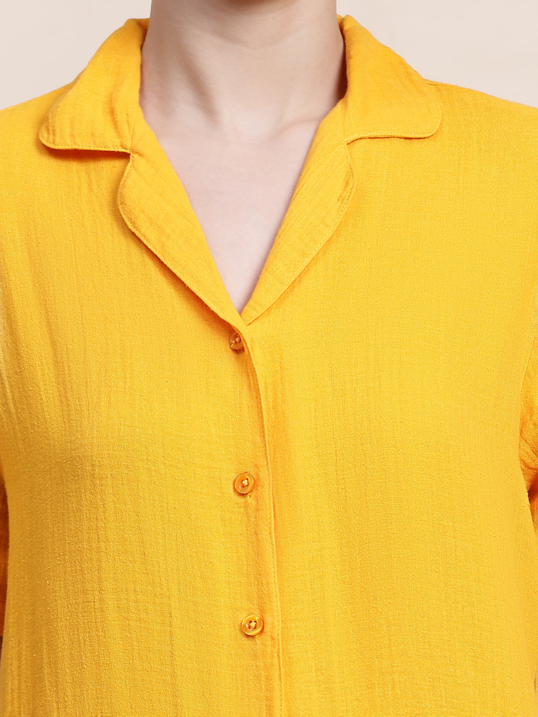 Nightwear Set - Yellow Solid color