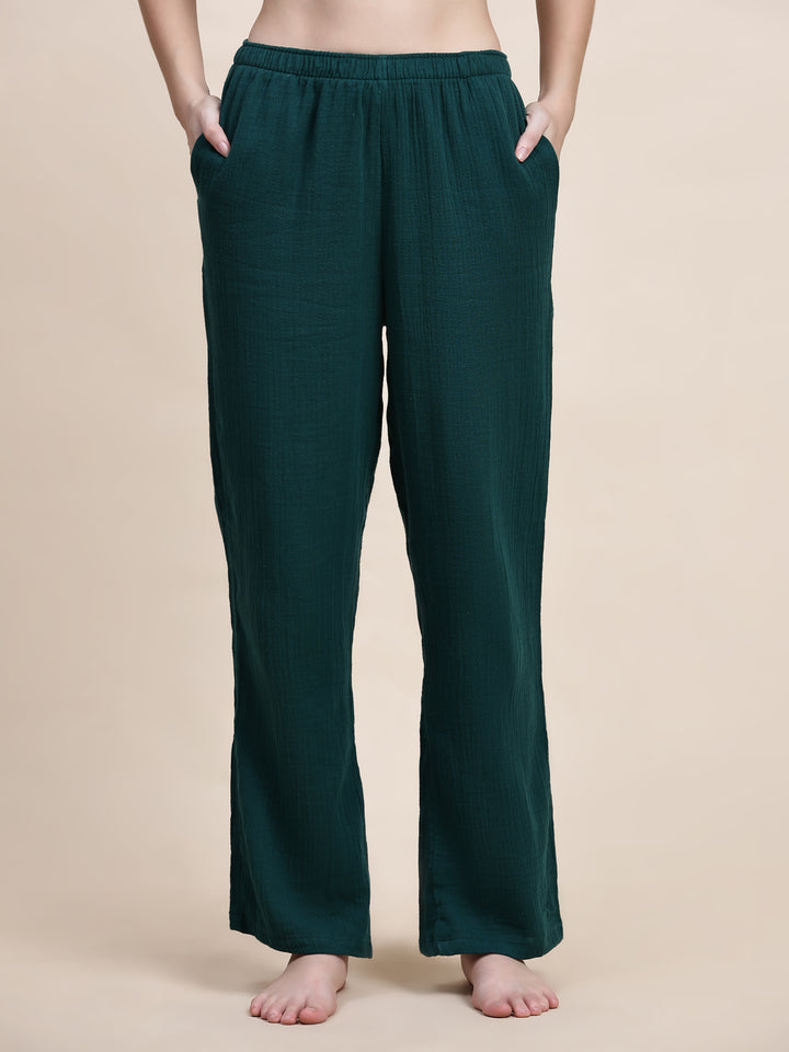 Nightwear Set - Green Solid