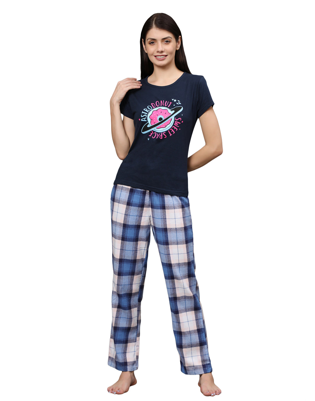 Nightwear Set - Blue Astrodonut Print