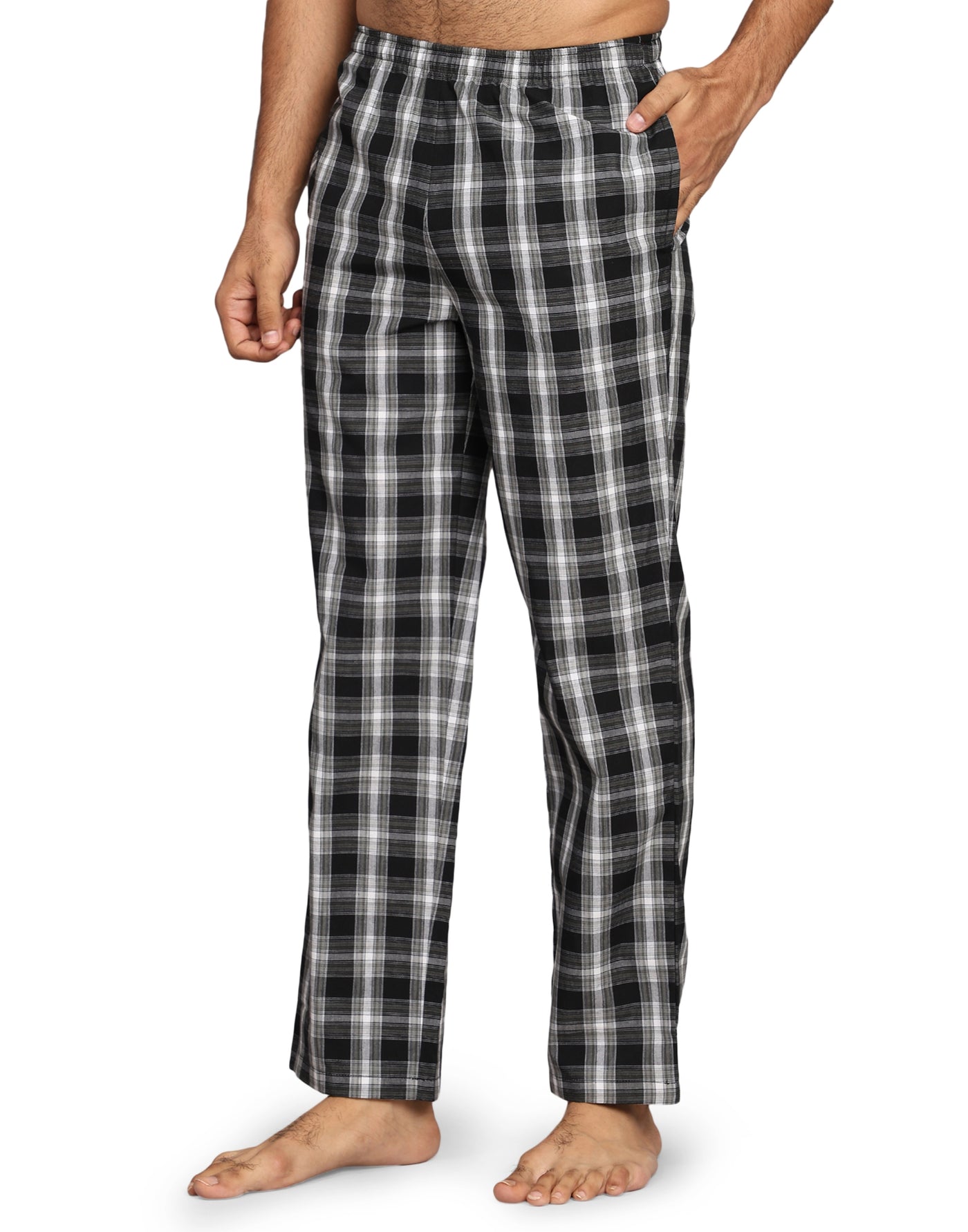 Pyjama Set for Men-Black Checks