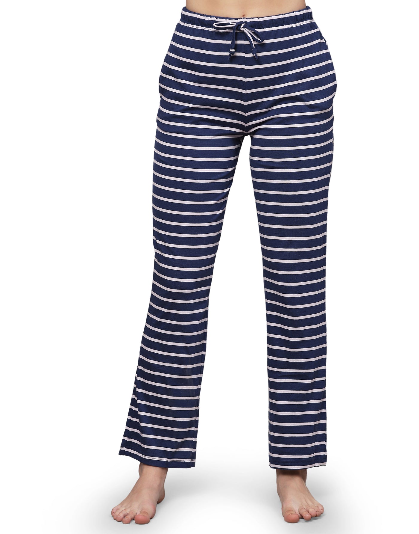 Pyjama Set for Women-Navy Stripes