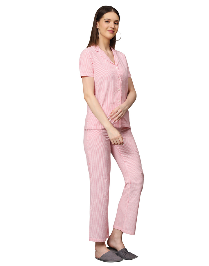 Nightwear Set - Red Stripes