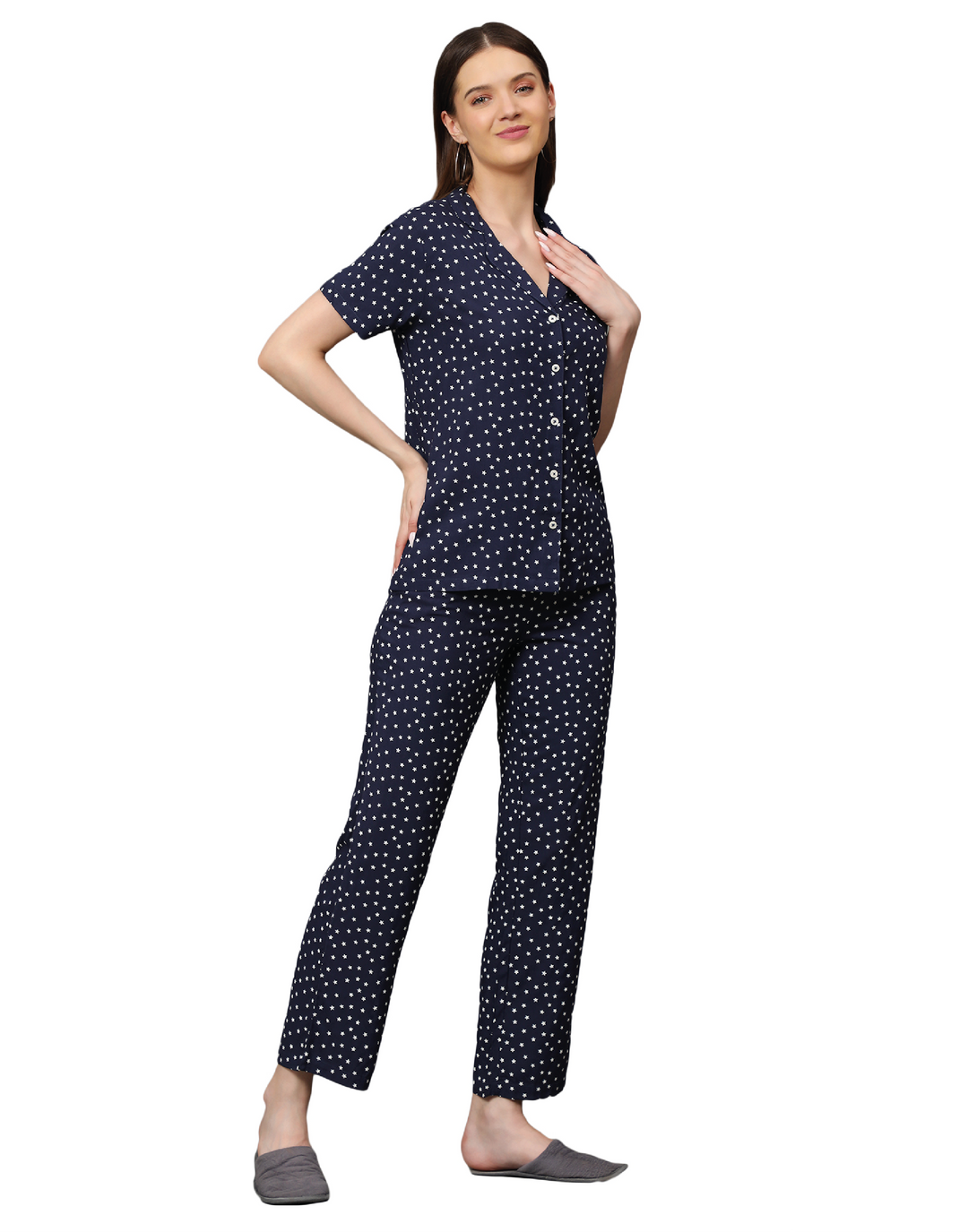 Nightwear Set - Navy Star Print