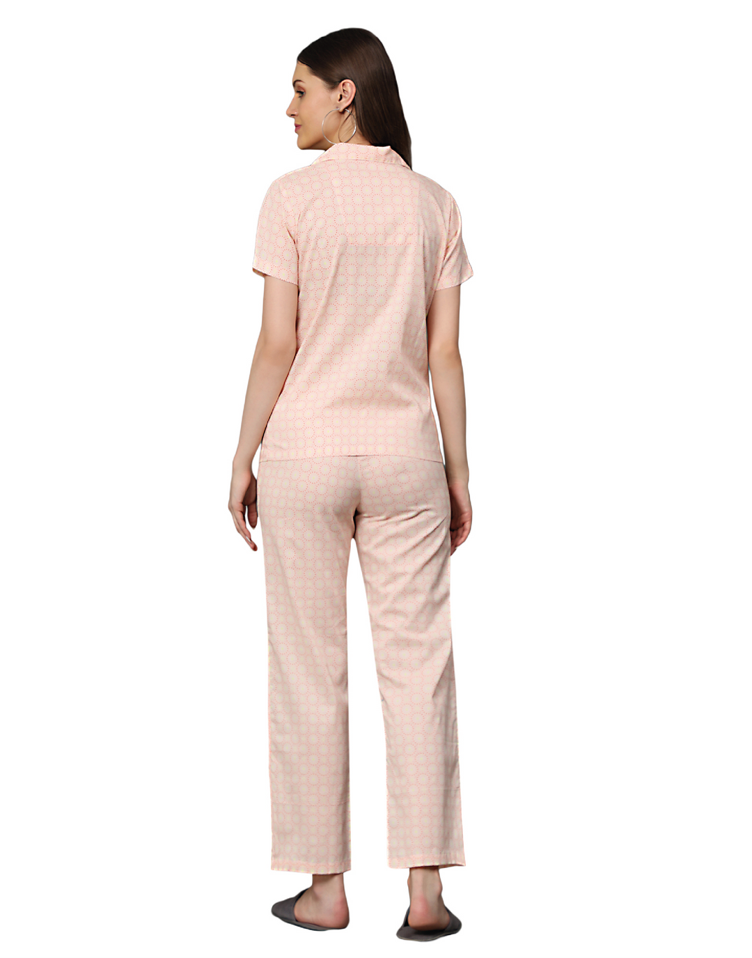 Nightwear Set - Orange Printed