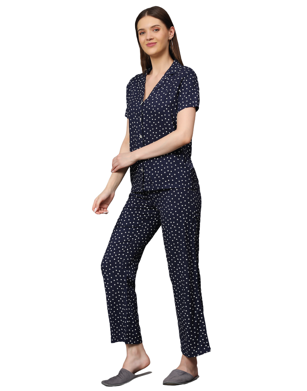 Nightwear Set - Navy Star Print