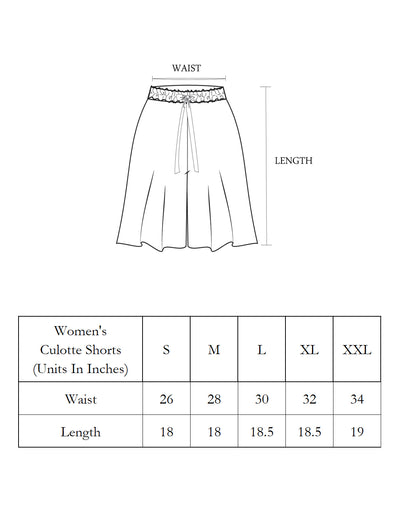 Culotte Shorts for Women-Animal Print