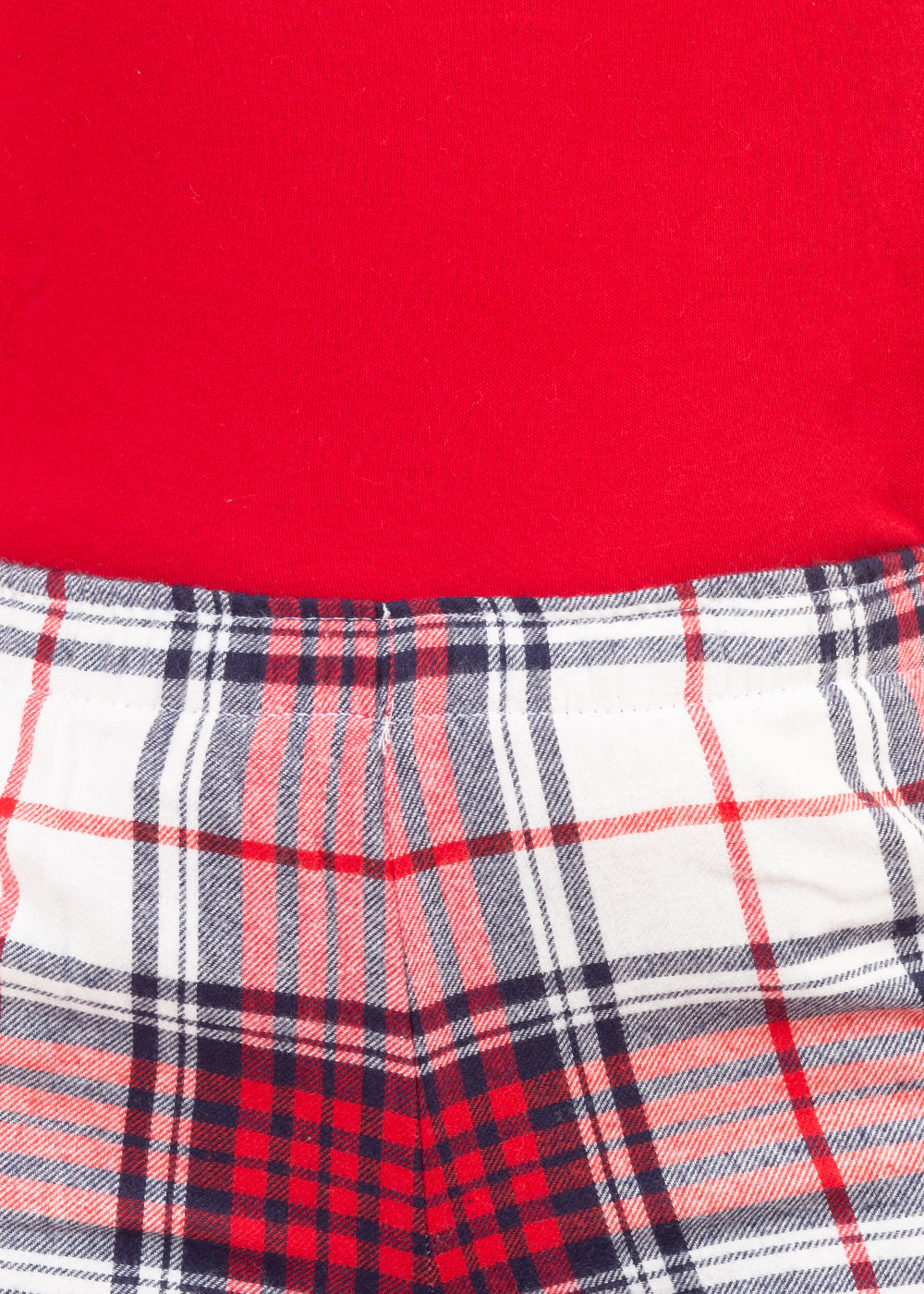 Nightwear Set - Red White Checks Traditional