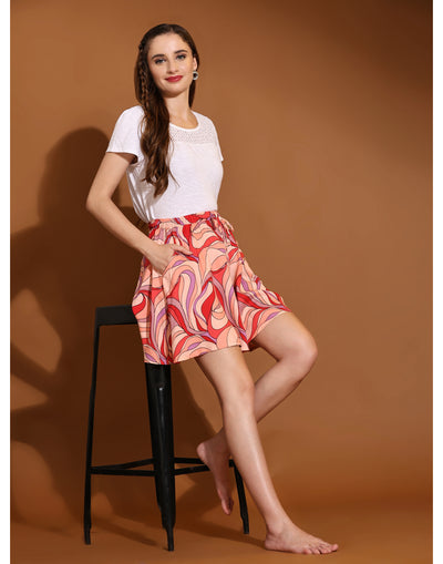Culottes Shorts for Women-All Over Print