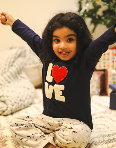 Pyjama Set for Girls-Love