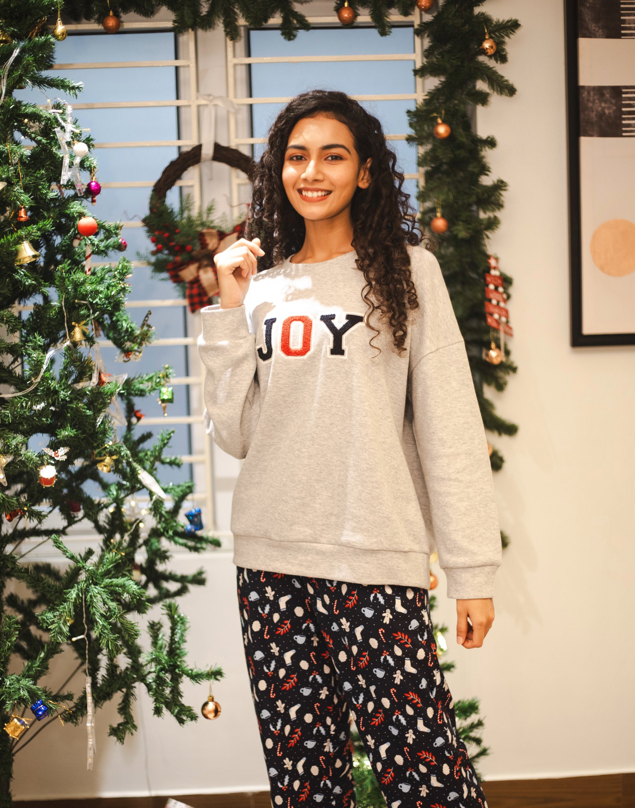 Christmas pj set online womens