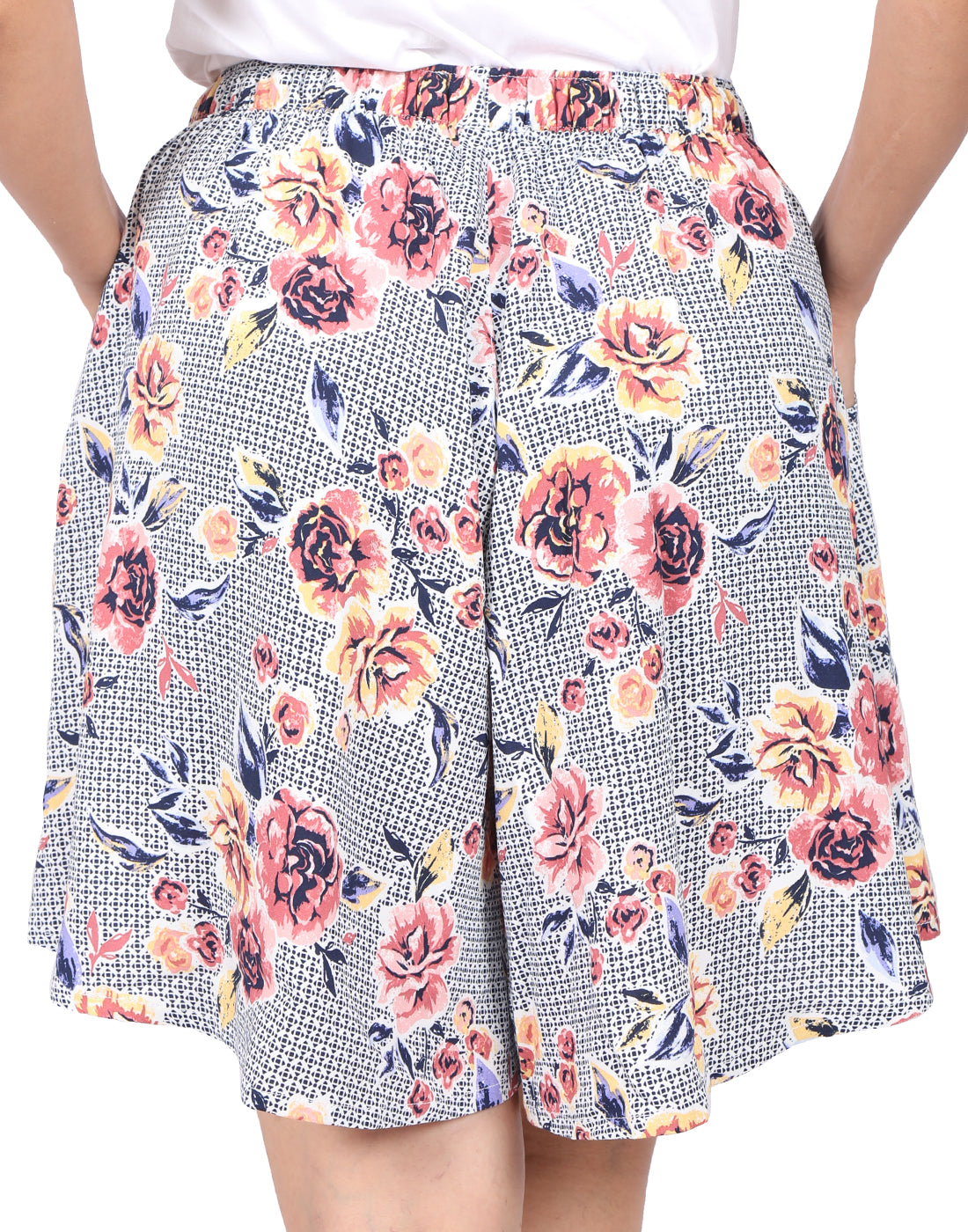 Culottes Shorts for Women-Picnic Floral