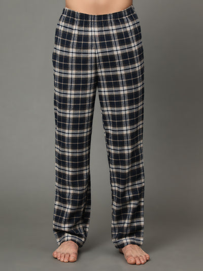 Pyjama Set for Men-Navy Checked