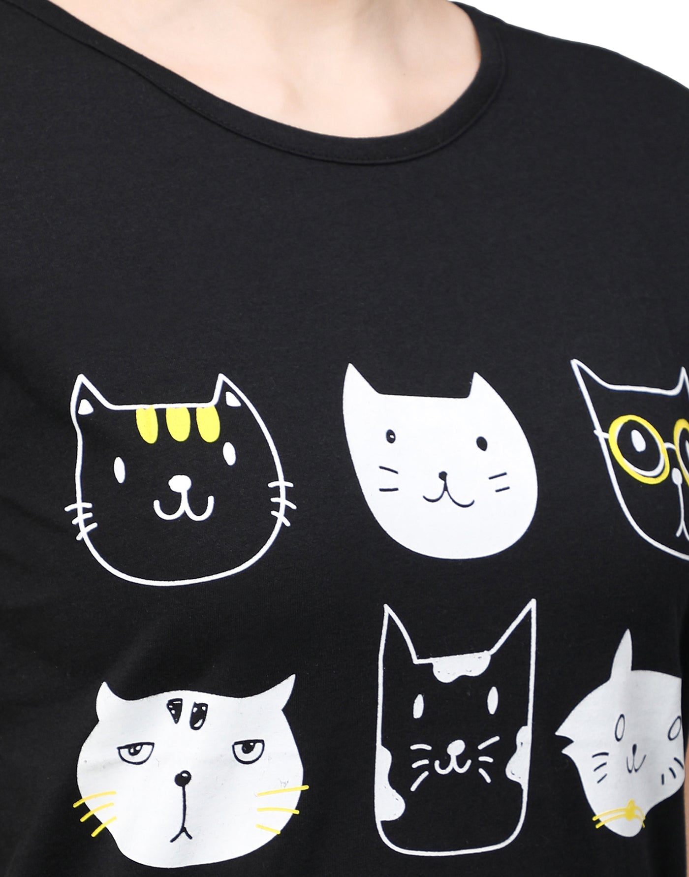 Pyjama Set for Women-Cat Print
