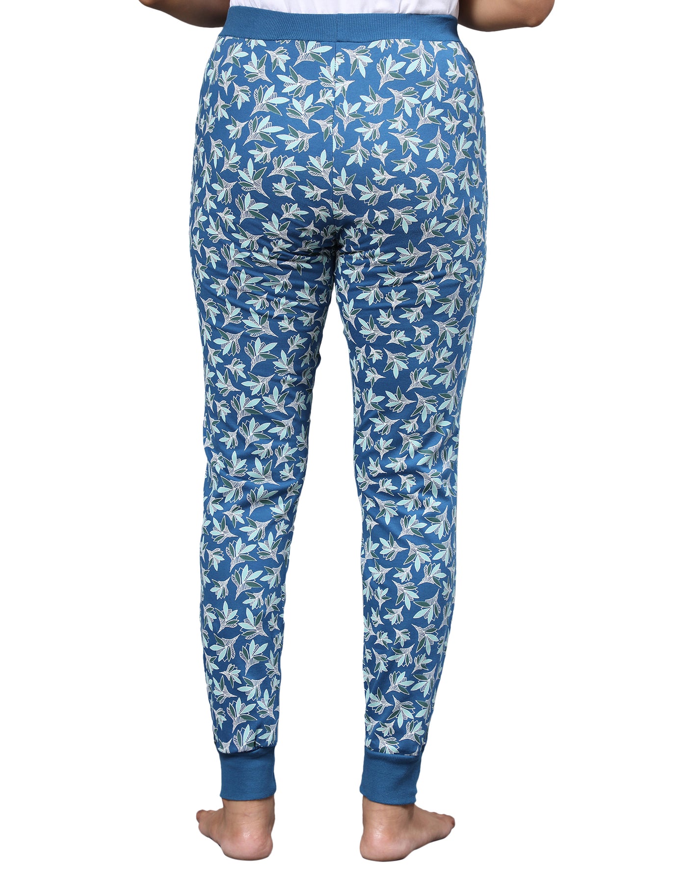 Lounge Pant for Women-Blue Floral