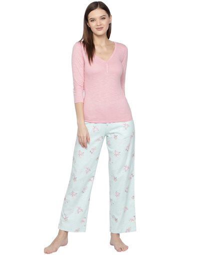 Pyjama Set for Women-Dancing Mouse Print