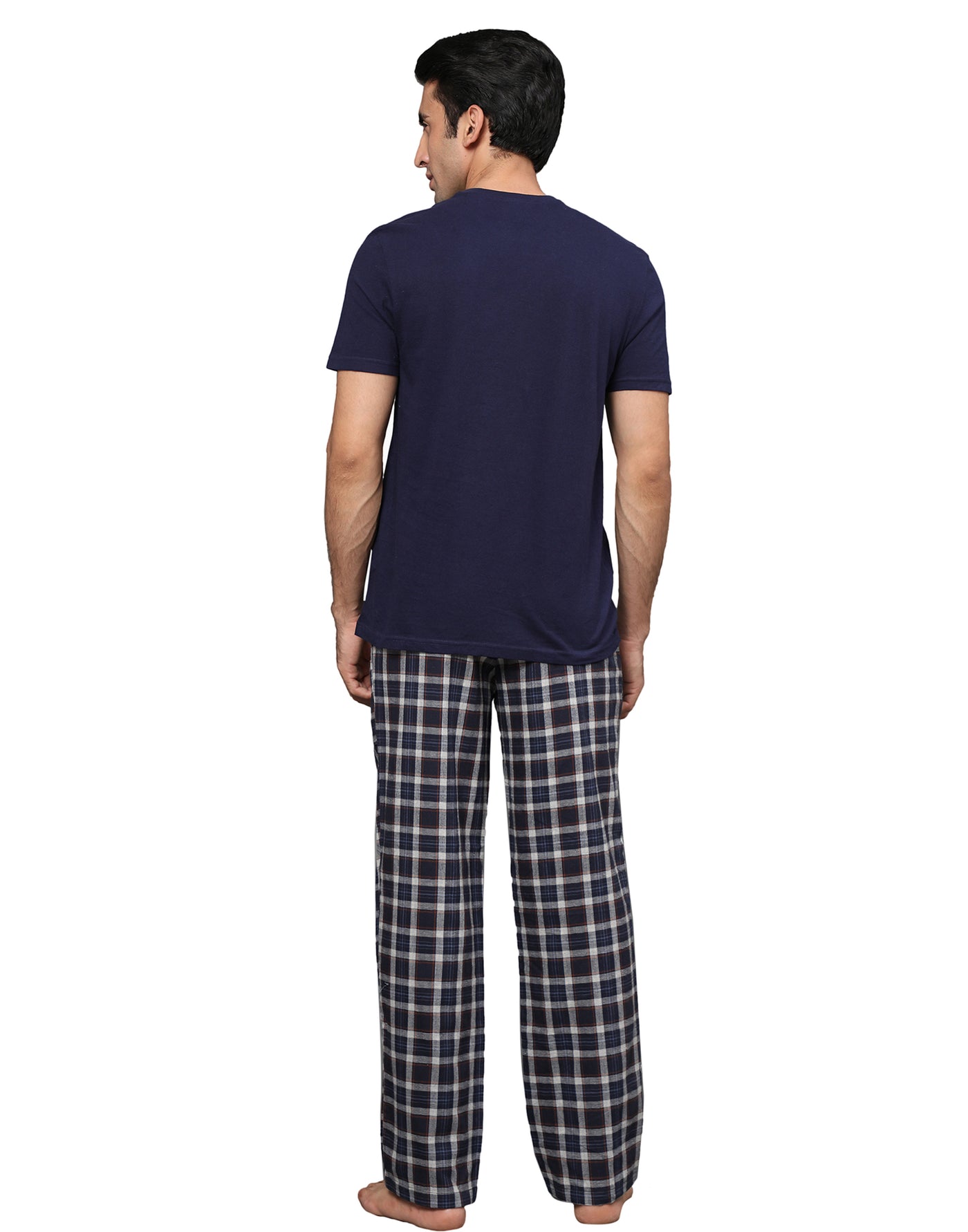 Pyjama Set for Men-Navy & Black Checked
