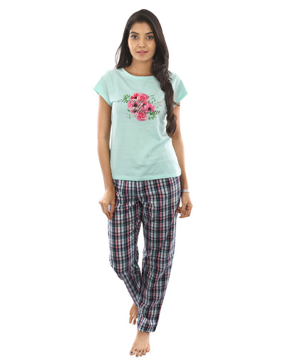 Pyjama Set for Women-Cherry Blossom