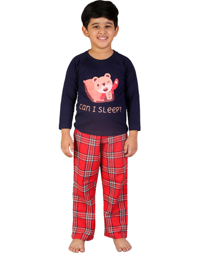 Pyjama Set for Boys-Teddy Print