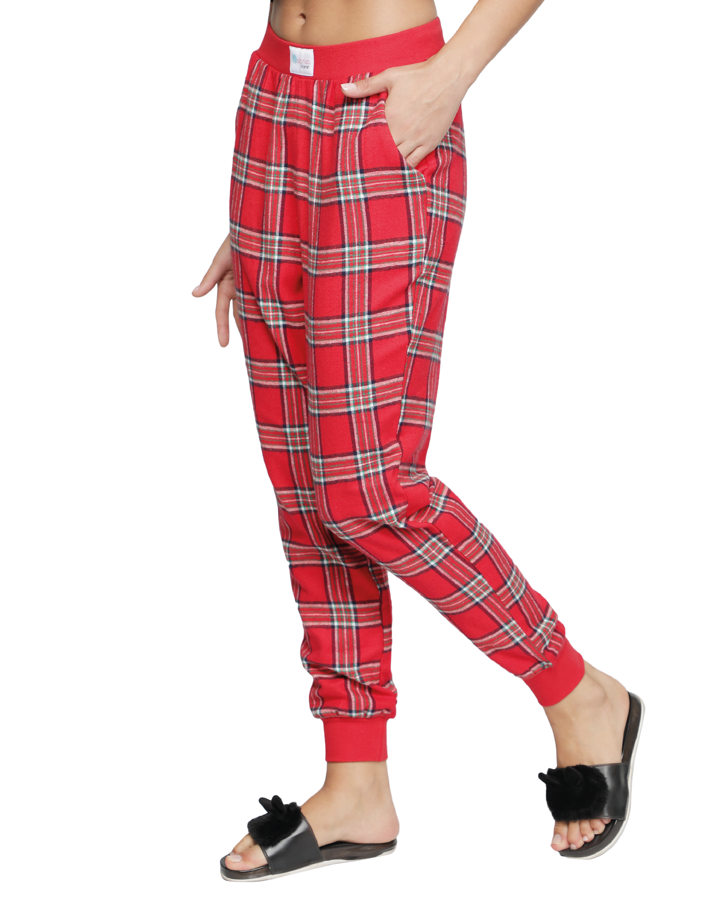 Womens checked lounge discount pants