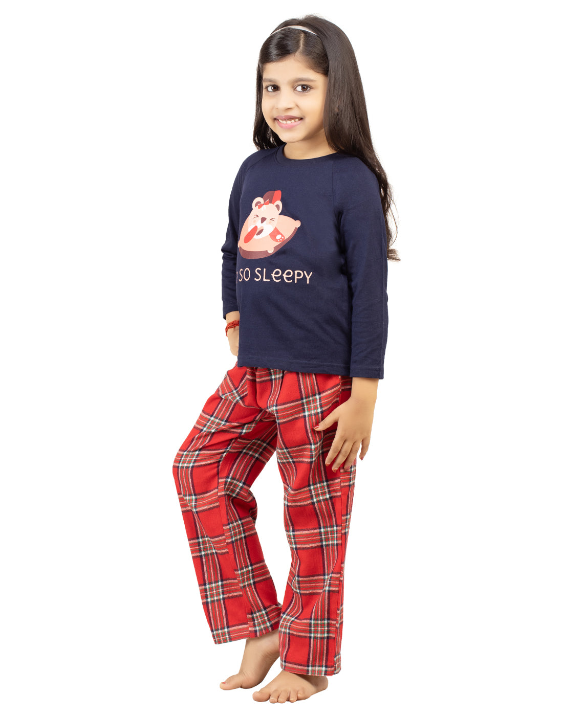 Pyjama Set for Girls-Teddy Print