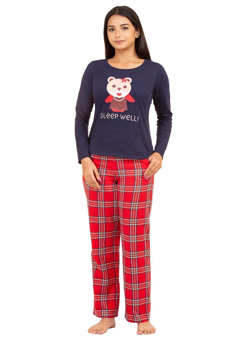 Pyjama Set for Women-Teddy Print